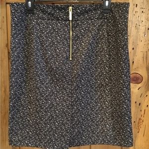Michael Kors Black and Gray Business Skirt Sz-L
